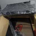 SUNMORY Floor Lamp with Shelves, Modern Square Standing Lamp with 3 Color Temperature Bulb, Corner Display Bookshelf Lamp for Living Room and Bedroom(Black)