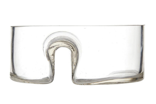 2.5×6" Glass Olive Bowl