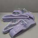 Velvet Hangers 50 Pack, Ultra Slim & Short Neck Hanger, 360 Swivel Hook, Space Saving Durable Non-Slip Felt Hangers,Purple b