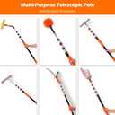 AgiiMan 26FT Reach Telescoping Pole - 5 to 20FT Extension Pole, Portable Aluminum Telescoping Rod with Easy Flip Lock, Paint Roller Extension Poles for Paint Dusting, Window Cleaning