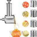 Stainless Steel Slicer Shredder Attachment for KitchenAid Mixer, Cheese Grater Attachment, Food Slicer for KitchenAid Mixer, Accessories for Kitchenaid