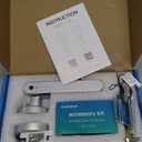 Fingerprint Door Lock Biometric Door Knob with Keypad Keyless Entry, Door Locks for Bedrooms, Home Hotel Office Apartment Silver