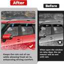 Canvcle Palisade Rain Guards - Window Visors for Hyundai Palisade 2026, Outside-Mount Tape-On Side Window Wind Deflectors for Palisade Accessories, Vent Visors Shades Rainproof 6PCS