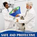 Sadnyy 3 Pcs Dog Cone, Cone for Dogs to Stop Licking, Pet E-Collar Alternative After Surgery, Adjustable Pet Recovery Collar for Wound Healing, Blue, M/L/XL