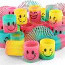 30 Pack Spring Rainbow Magic Fidget Stress Coil Mini Springs Bulk Toys for Party Favor Carnival Prize Birthday Goodie Bag Stuffers for Kids Boys Girls