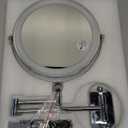 9" rechargeable wall mount led mirror