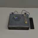 CD Player with Built-in Speakers Bluetooth Retro Portable CD Players for Home Music Player with Remote Control Headphone Jack Walnut Brown