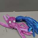 HGB Squeaky Dog Toys - Octopus No Stuffing Crinkle Plush Large Dog Toys to Keep Them Busy, Interactive Puppy Teething Chewing Pet Supplies for Chewer, Small, Medium, Large Breeds, 2 Pack (Octopus Purple & Blue)