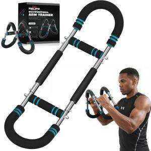 Relife Twister Arm Trainer,40-130lbs Arm Trainer for Forearms & Chest Muscle Training Workout,Adjustable Spring Resistance Chest Exercise, Portable Home Gym Strength Equipment for Men & Women