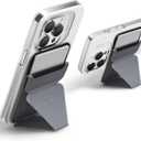 MOFT MagSafe Wallet Stand for iPhone 16/15/14/13/12 Series MagSafe Compatible Phone Stand with 3 Viewing Angles (Cool Gray)