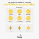 DANSI Bike Floor Pump with Gauge, Floor Bicycle Pump with Both Presta and Schrader Bicycle Pumps Valves High Pressure 180Psi Multi-Purpose Portable Air Pump for Road Bike MTB Sports Balls (Black)