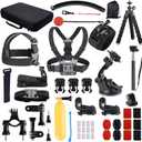 Action Camera Accessory for GoPro Hero 12/11/10/9/8/7/6/5 DJI Osmo Action 5 Pro/Action 4 / Action 3, AKASO EK7000 Insta360 X2 X3 DBPOWER APEMAN Yi VicTsing