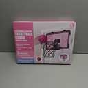 Indoor Basketball Hoop with Electronic Scoreboard and LED Light, Pink Over The Door Basketball Toy, for Kids Aged 4- 8+Years Old