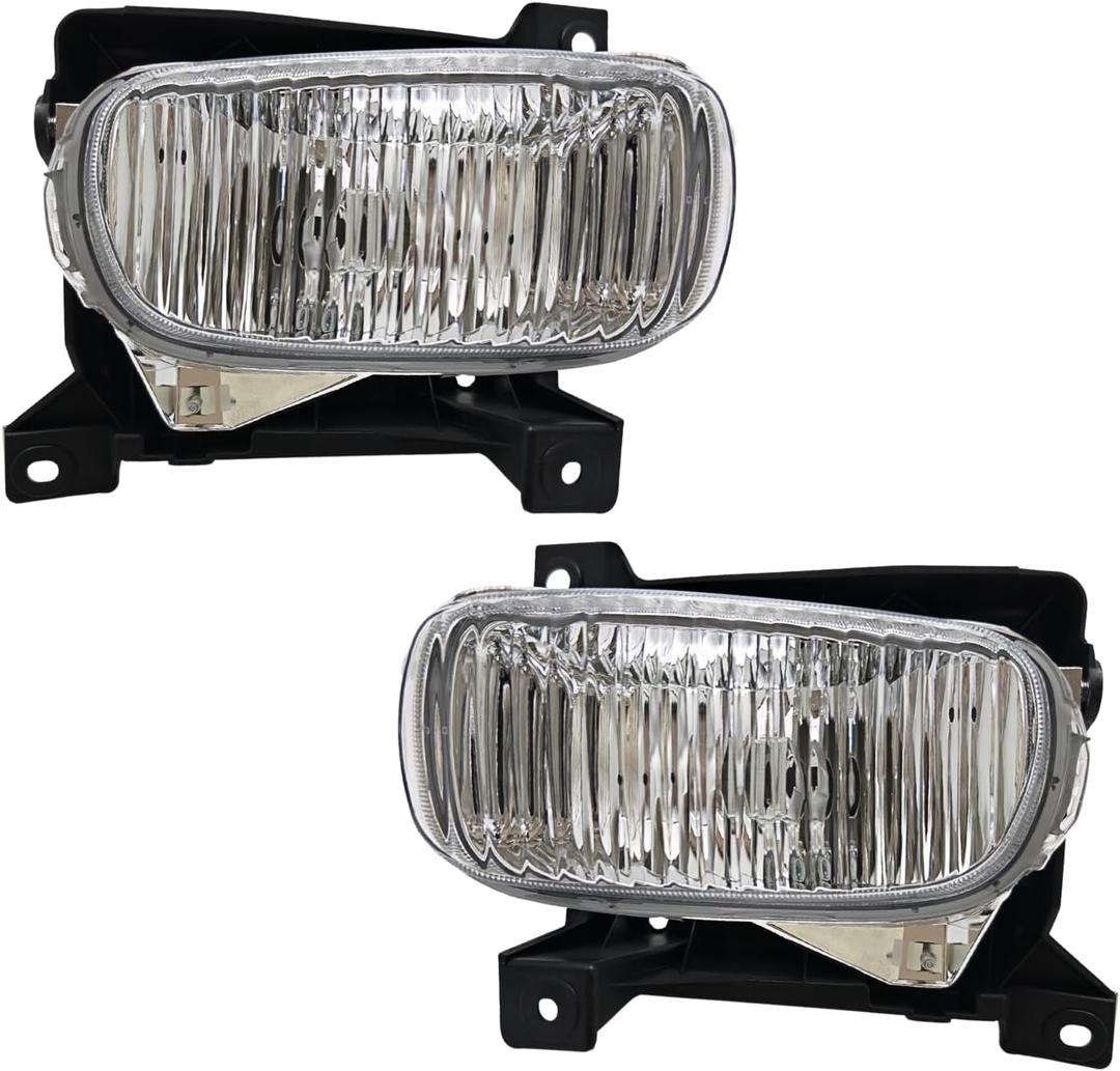 Fog LightsCompatible with 2000-2006 Tundra Clear Lens Pair Driver Side & Passenger Side