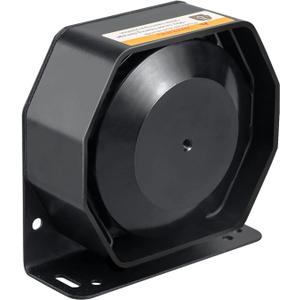 BooYu 200W Compact High-Performance PA Siren Horn Speaker [Ultra Slim] [8 Ohms] [125-135 dB] [IP66 Waterproof] [Capable with Any 100-200 Watt Siren] for Police Car, Ambulance, Fire, Engineer Vehicles