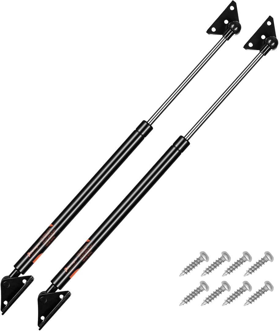 C1608260 20 Inch 60 Lb Gas Struts, 20" 356N Shocks with Mounting Bracket, 1 Piece Spd-gs-5300-60 Spring for Tanning Bed RV Bed Travel Trailer Basement Door