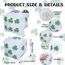 Realspring 4 Pcs St. Patrick's Day Jumbo Inflatable Dice 12 Inch Big Large Shamrock Dice Giant Blow up Cube Decorations with Clover Decor for Irish Game Pool Beach Party Ludo Board Game Night Party