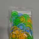 Delinx 60PCS Plastic Project Wheels with 2 mm Hole and 30 PCs Shaft Rods,100 mm Round Rod Axles for Science Engineering Car STEM Projects RC Truck Boat Helicopter Model