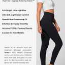 Conceited High Waisted Ultra Soft Leggings for Women - Full Length, Capri Length and Biker Shorts - Available in Plus Size (Black, XL)