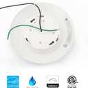  40 Packs 6 Inch LED Low Profile Recessed & Surface Mount Disk Light, Round, 15W, >900 Lumens, 3000K Warm White, CRI80, Driverless Design, Dimmable, ETL Listed, White