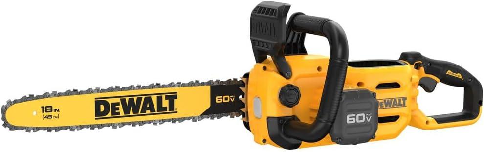 DEWALT 60V MAX Cordless Chainsaw, 18 in., Tool Only (DCCS672B)