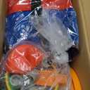 Giant 4 Row Game with Carrying Bag and Mesh Fabric .Giant 4-to-Score Game Set Suitable for Indoor and Outdoor Holiday Parties and Family Gatherings.Orange