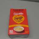 Delectables Squeeze Up Creamy Squeezable Puree, Lickable Wet Cat Treats, Grain Free, No Added Fillers, No By-Products, No Added Preservatives, 0.5 Ounces Tube Chicken Flavor, 32 Tubes Total (EXP 02/13/28)