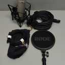 Rode NT1 5th Generation Condenser Microphone with SM6 Shockmount and Pop Filter,Silver