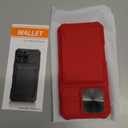 for iPhone 16 Pro Phone Case Wallet, Built-in Card Holder (4-5 Cards), Military Grade Protection, Slide Camera Lends Cover, Hard Heavy Duty Women Girly Men Protective Case for iPhone 16 Pro, Red