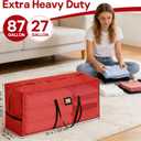 Christmas Tree Storage Bag Box 9FT, 2 Pack Heavy Duty Christmas Tree Bag Container, 600D Oxford Waterproof Xmas Holiday Artificial Tree Bag With Reinforced Handles Dual Zipper For Decorations Ornament