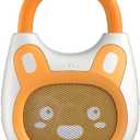 alilo Pocket Bunny Portable Kids Music Player, Musical Toys for Toddlers, Preloaded 120+ Stories/Music/Lullabies/White Noise,High Fidelity Sound Travel Bluetooth Speaker (with Strap and Ring)