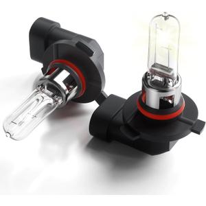 9005 HB3 Halogen Headlight Bulbs 3800K Warm White, High Low Beam Car Headlight Bulbs, 12V 65W Automotive Halogen Light Bulbs, 2 Pack
