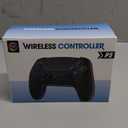 Wireless Controller with 7 Colors RGB Light for P-S5 Pro/Slim,MAC,iOS,Steam,PC Windows/Android 10 and Above,Support Turbo/Programmable/Microphone/Dual Vibration, with 3.5mm Audio Jack, Black