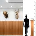 Art3dwallpanels 16 Pack Slat Wall Paneling 51"×6.7" Glitter Gold