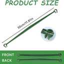 100pcs Garden Stakes Arms for Tomato Cage, Plant Trellis Connectors, Attach 0.43 Inch Dia Tomato Stakes and Plant Stick Supports, 11.8in Plastic Connecting Rod (11mm, No Stake)