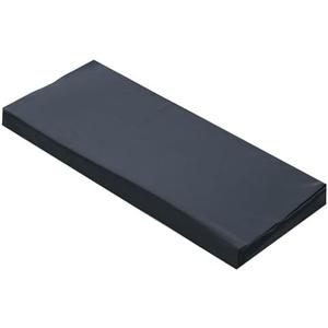 Outdoor Bench Cushion, Thickened Waterproof Leather Long Chair Cushion for Outdoor Furniture, Anti Slip Outdoor Swing Cushion with Detachable Cover, Suitable for courtyards(18in*18in*2in, Black)