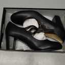 IDIFU Women's Dress Shoes for Women Pumps Mary Jane Heels Low Block Round Closed Toe Wedding Office Work