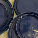 Anchor Hocking 18 Piece Glass Storage Containers with Lids (9 Glass Food Storage Containers & 9 Navy Blue SnugFit Lids)