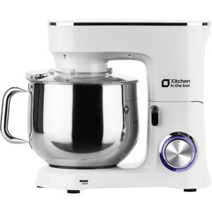 Kitchen in the Box Stand Mixer, 900W 8.5 QT Kitchen Electric Mixer, 10-Speed Large Capacity Tilt-head Food Mixer with Dough Hook, Wire Whip, Flat Beater & Splash Guard (White)