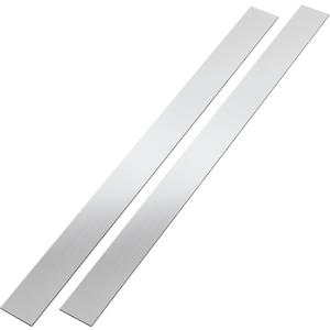 2 Pcs Stainless Steel Trim Strips 304 Brushed Stainless Steel Metal Finishing Sheet Metal Gap Strip Filler Trim for Kitchen Tools (3 x 30 Inch, Silver)