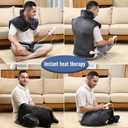 Tefici Heating Pad for Back Pain,Mothers Day Gifts for Women Men Mom HerFSA Eligible HSA Approved,24'' x33''Fast Heating,Electric Heat Pad, 2H Auto-Off,Neck and Shoulder Heat Pad,ETL Certified,Gray