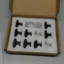 TUNNY 10 Pack Classic Cabinet Konb-Matte Black Furniture Hardware Konb for Kitchen Cabinets Bedroom Furniture Hardware Cabinet Pulls