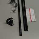 Black Curtain Rods for Windows 28 to 60 inch, 5/8 inch Adjustable Wrap Around Blackout Curtain Rods for Bedroom & Outdoor