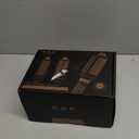 K&K 3 in 1 Thermal Brush Set, Ceramic Hot Brush, Fast Heating Curling Wand for Short, Medium & Long Hair, 5 Temperature Adjustment, Dual Voltage