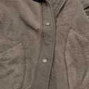 OPCAKM Women's Fuzzy Fleece Vest Oversized Sleeveless Sherpa Jacket Warm Button Down Gilet Outerwear with Pockets(Brown-S)