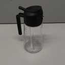 TrendPlain 16oz/470ml Glass Olive Oil Sprayer for Cooking  2 in 1 Olive Oil Dispenser Bottle for Kitchen Gadgets and Air Fryer Accessories, Salad, BBQ - Black