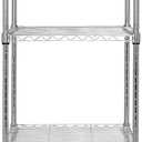 Finnhomy Heavy Duty 5 Tier Wire Shelving Unit, 18x18x59-inches 5 Shelves Storage Rack, Metal Shelving with Thicken Steel Tube, NSF Certified, Chrome