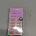 BTArtbox Press On Nails Almond - Soft Gel Press on Nails Pink Chrome Nails, Light Weight & Fit Perfectly, Natural Fake Nail with Nail Glue, Medium Glue On Nails in 15 Sizes - 30 Nail Kit, Lotus Glazed