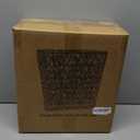 3 Gallon Wicker Trash Can,Small Bathroom Trash Can with Lid,Natural Water Hyacinth Wicker Waste Basket for Bedroom,Toilet,Narrow Garbage Can with Removable Liner