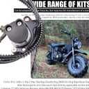 Upgraded Hydraulic Brake System The Left of The 7/8" Handlebars 50 inch Hose for 97cc 2.8HP Baja Doodle Bug DB30 Blitz Dirt Bug Racer Mini Bike Motorsports Go Kartssilver